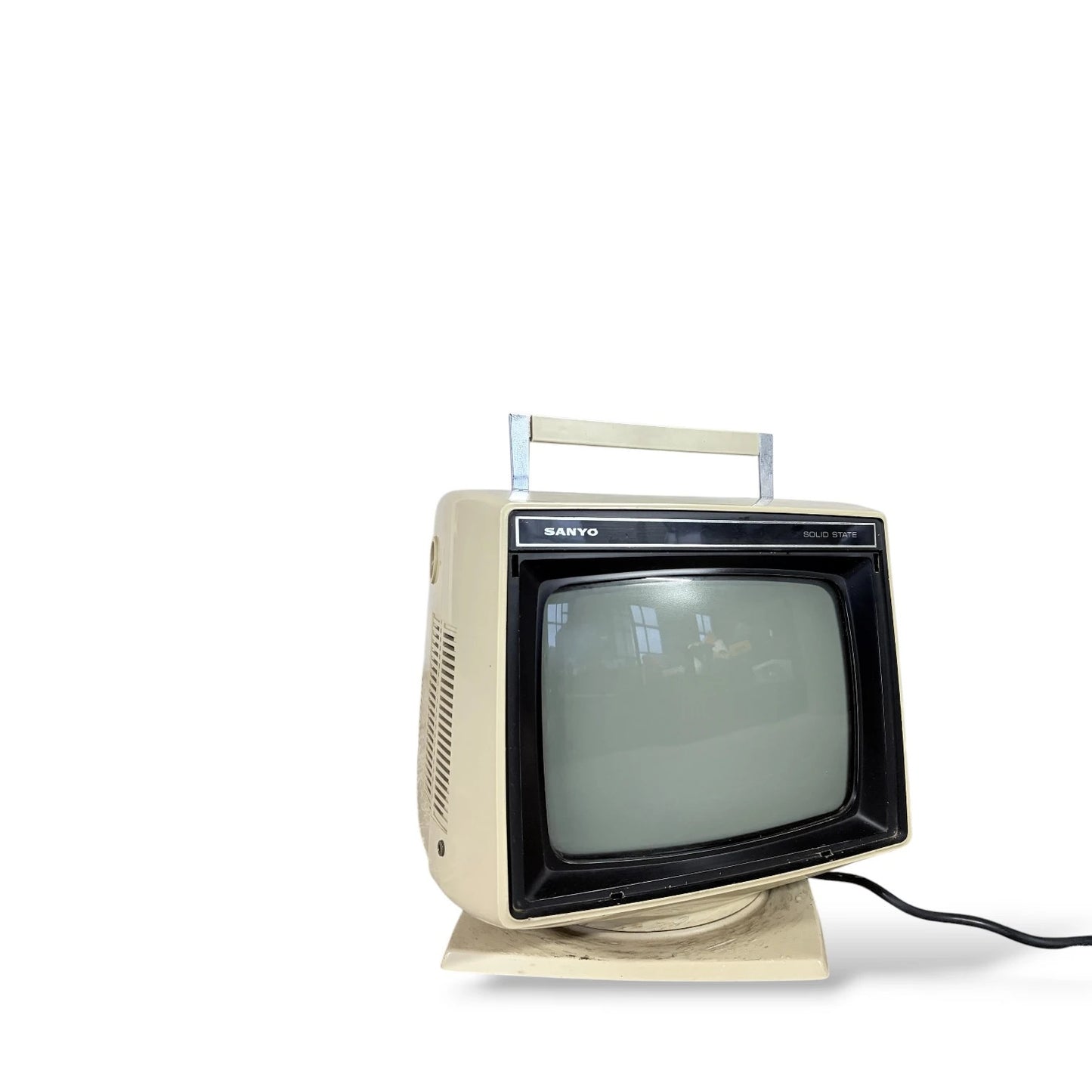 Sanyo Space Age Portable Television – 1970s Solid State CRT TV, Untested, Display Prop