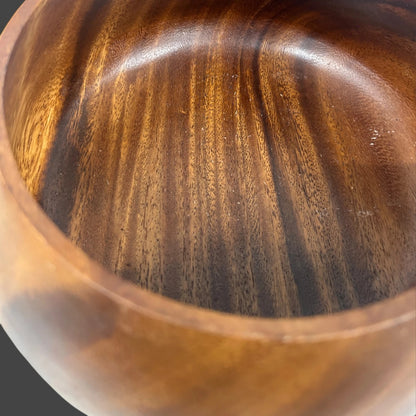 Mid Century monkeypod wood salad bowl
