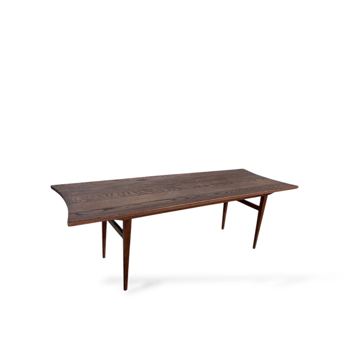 Mid-Century Teak Surfboard Coffee Table – Scandinavian