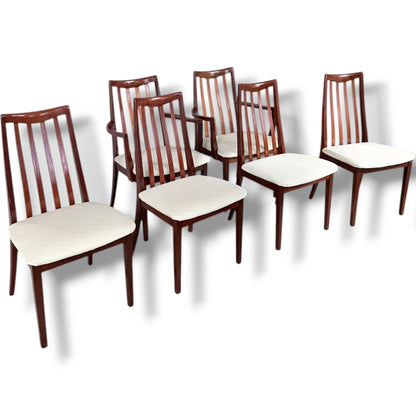 Mid Century Dining Chairs – G Plan Mahogany High Back Set of 6 Vintage Seats