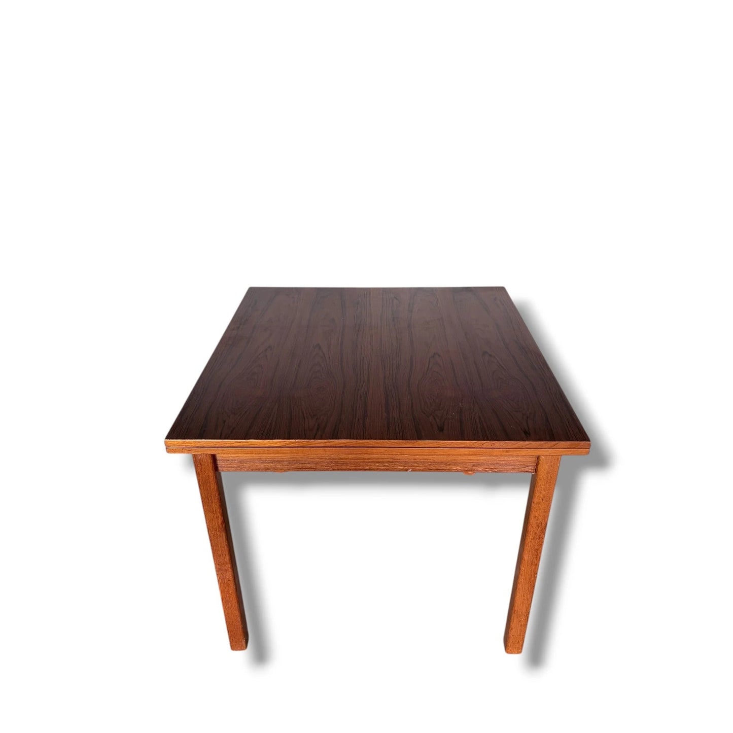 Danish Teak Extending Square Dining Table – Mid-Century Scandinavian Design