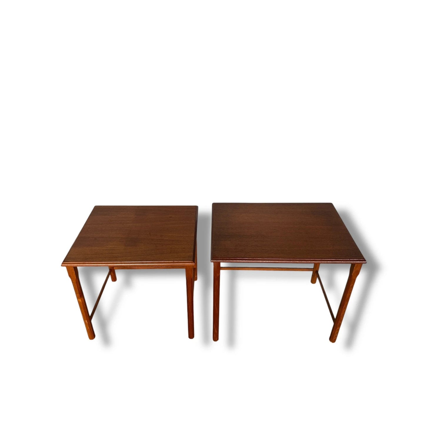 Pair of Vintage Nesting Bedside Tables – Mid-Century Teak Side Tables