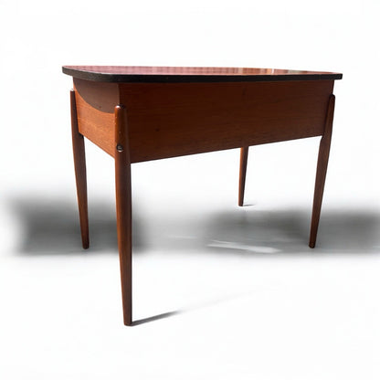 Mid Century Atomic Teak Sewing Table
