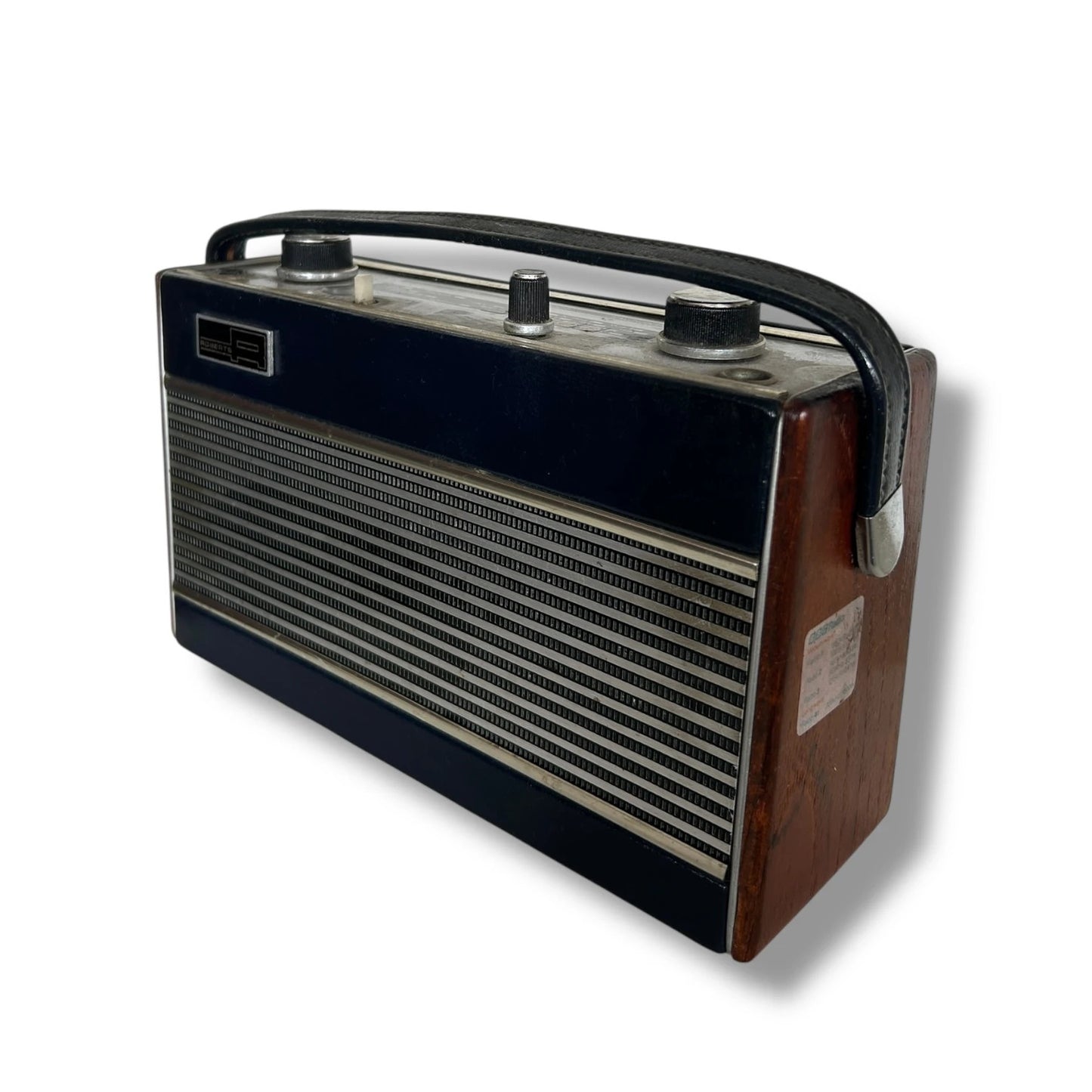Vintage Roberts Radio – 1970s Retro Portable Radio in Blue & Wood