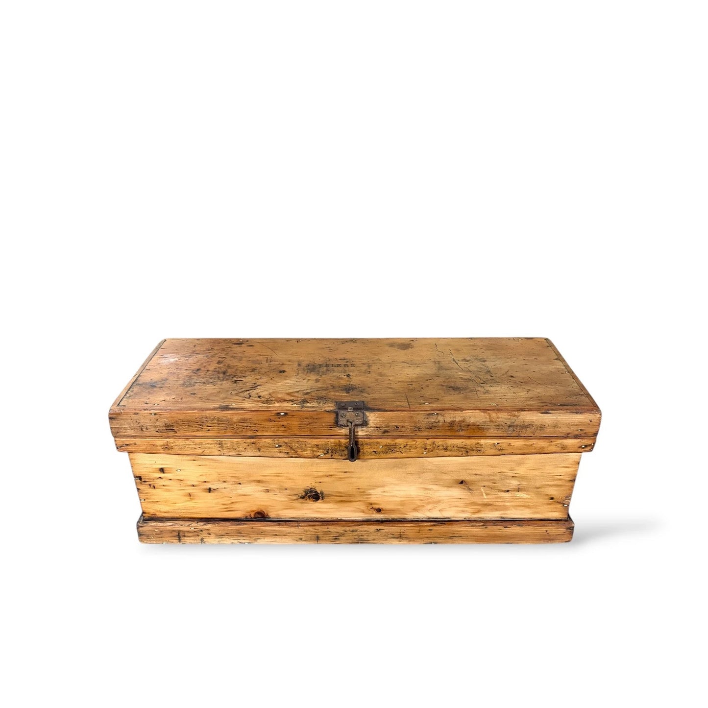 Antique Pine Chest / Rustic Storage Box – Early 20th Century