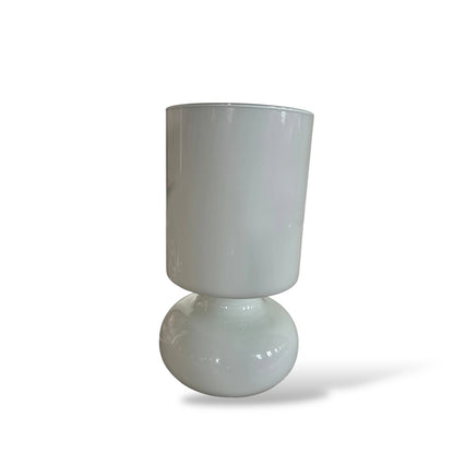 Vintage IKEA Lykta Lamp – White Opaline Glass Table Lamp