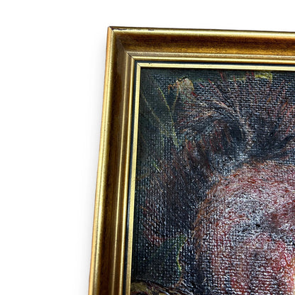 Vintage 1980s Squirrel Oil Painting