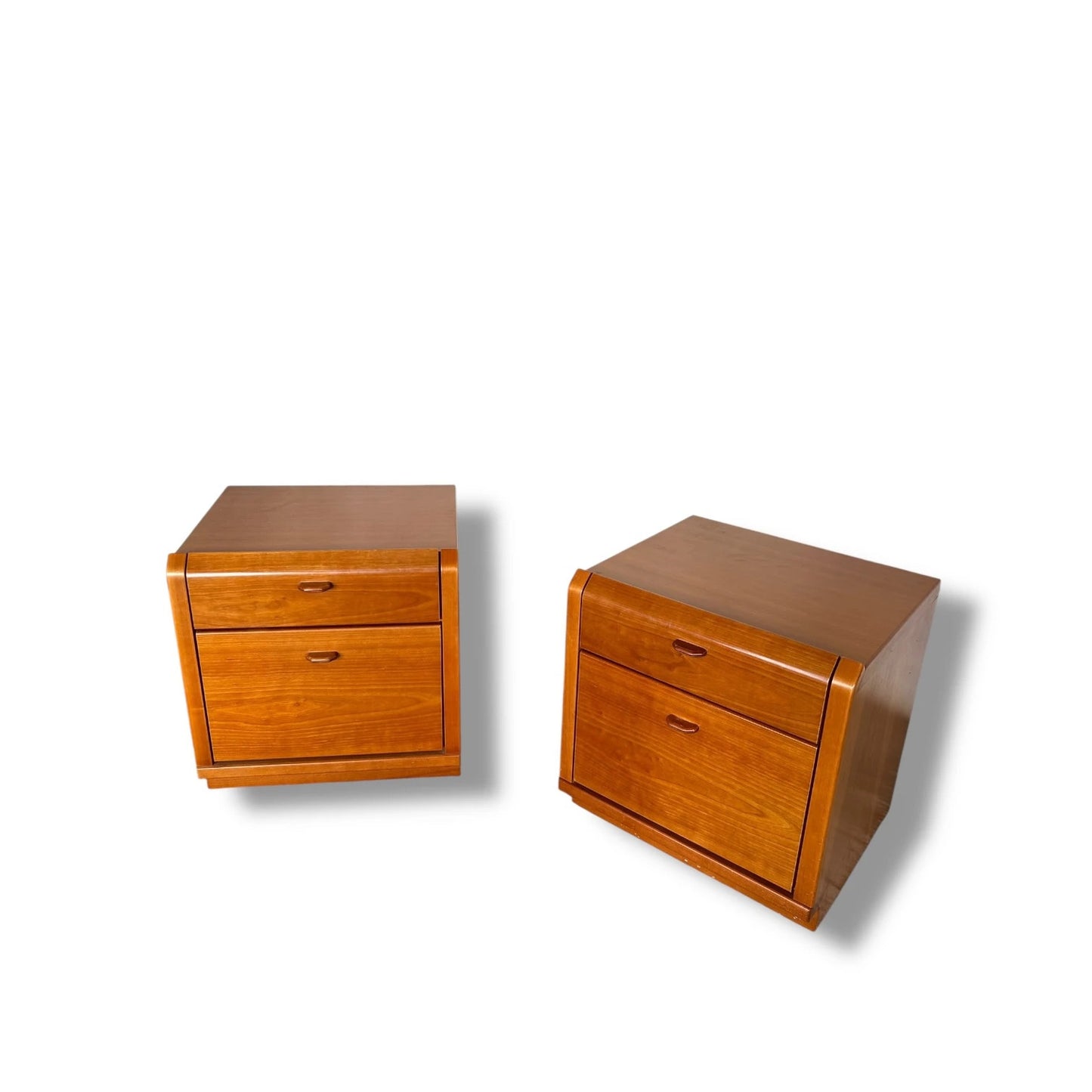 Pair of Vintage German Bedside Cabinets by Hustag – Mid Century Modern Nightstands