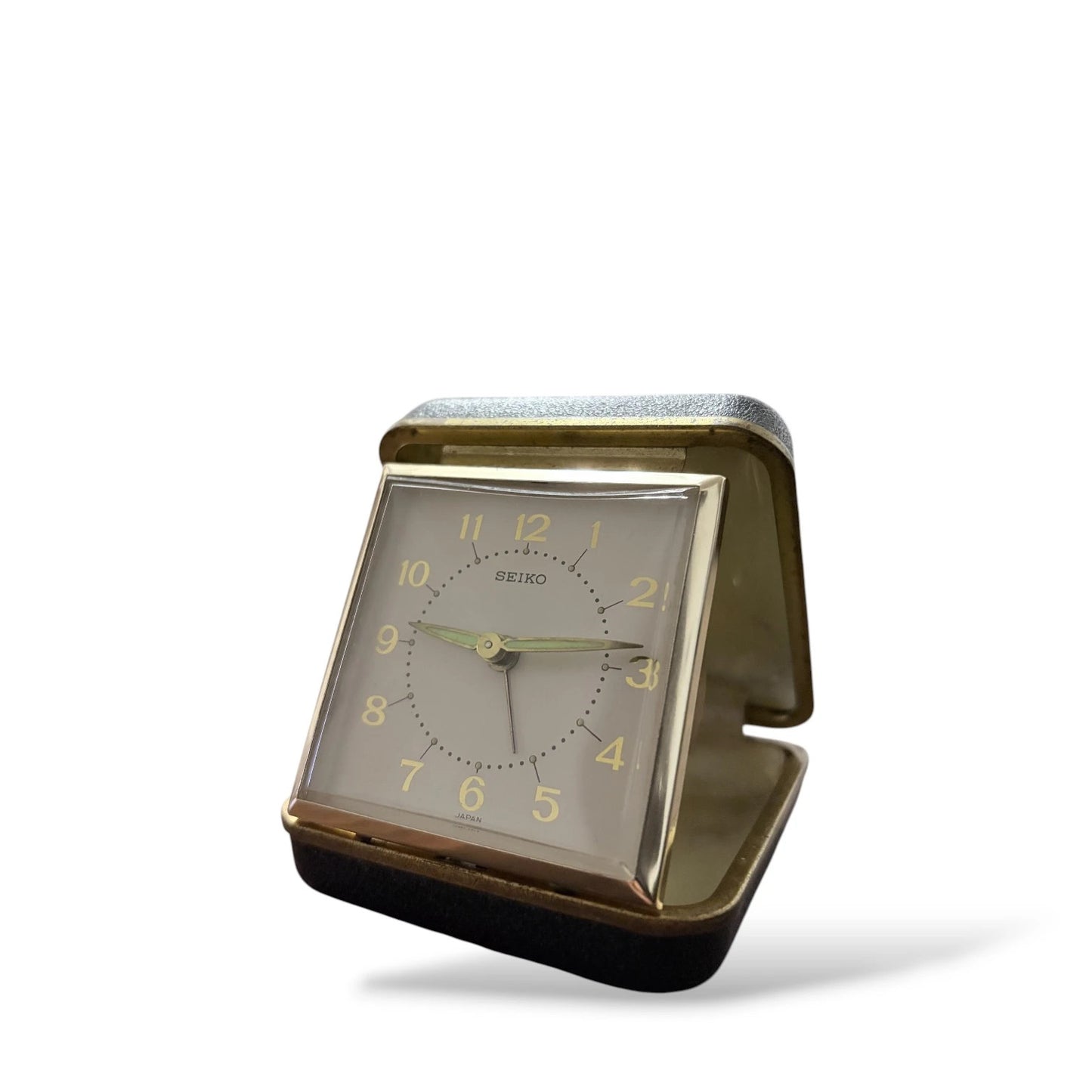 Vintage Seiko Travel Clock | Mid-Century Folding Alarm Clock