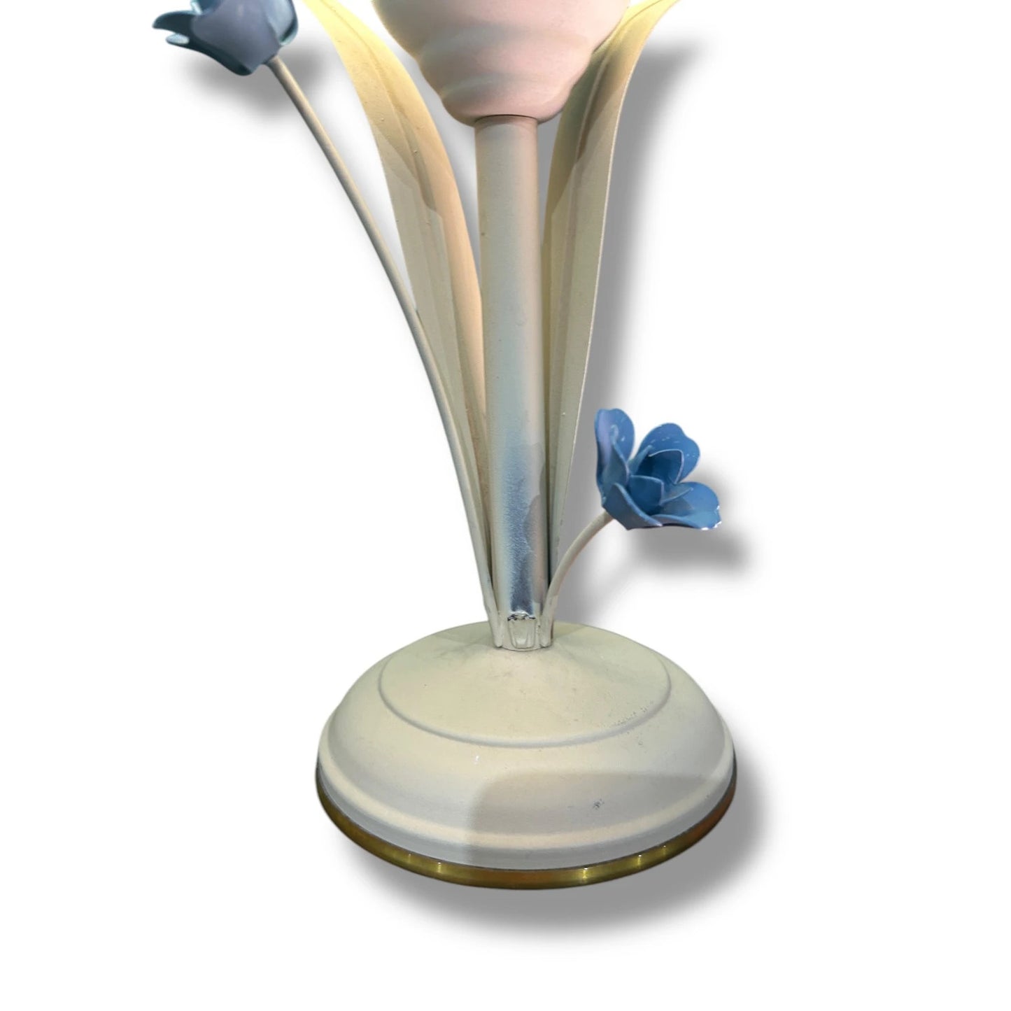 Mid Century Glass Tulip Bulb Table Lamp