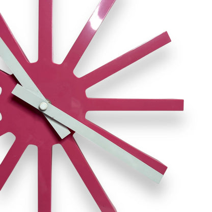 Vintage 90s Ikea Svamla Sunburst Purple Clock