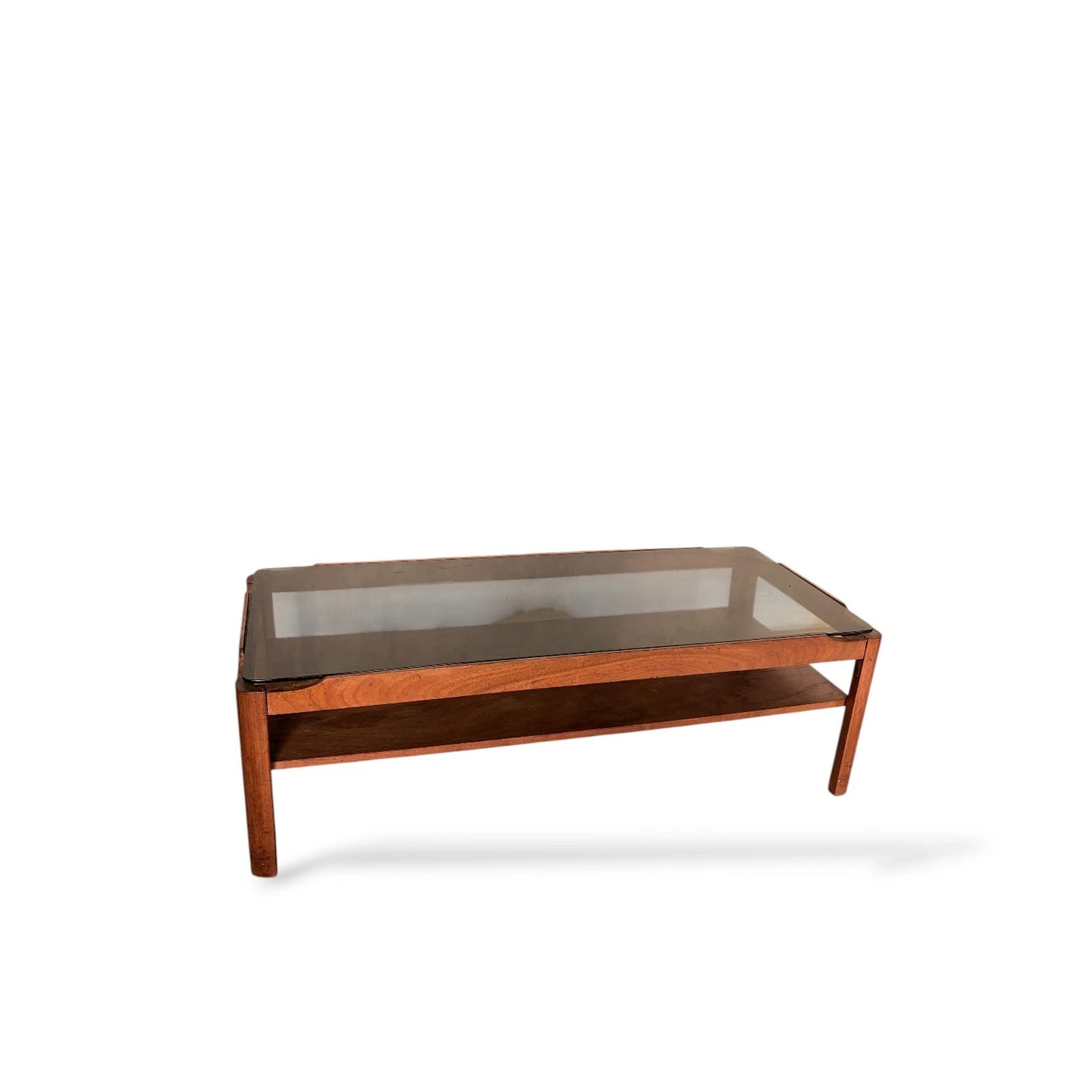 Vintage Myers Smoked Glass Coffee Table – Mid-Century Modern