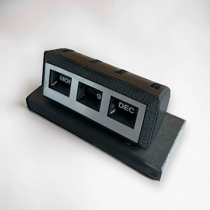 Mid Century Black Perpetual Desk Calendar