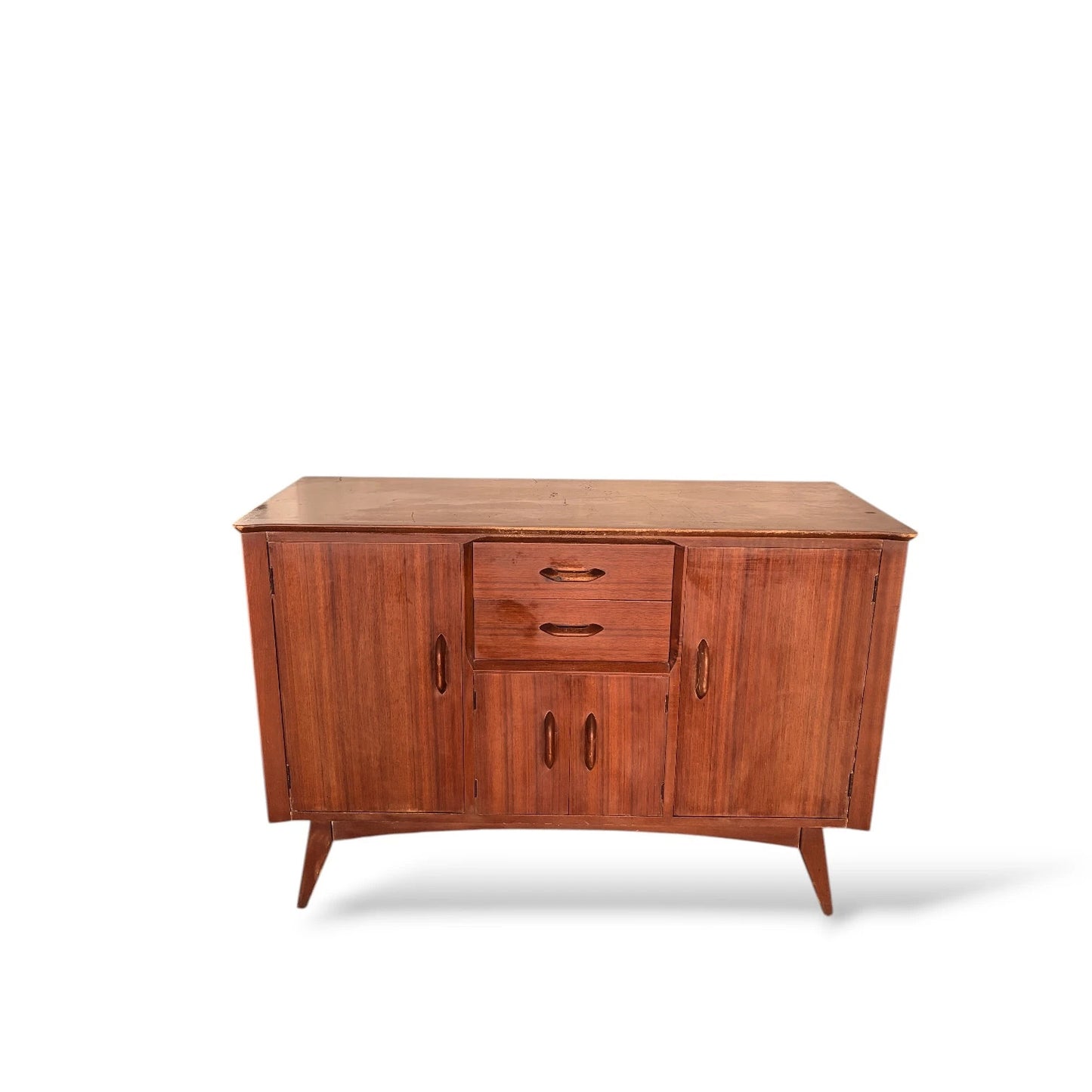 Vintage Jentique Teak Sideboard – Compact Mid-Century Modern Credenza