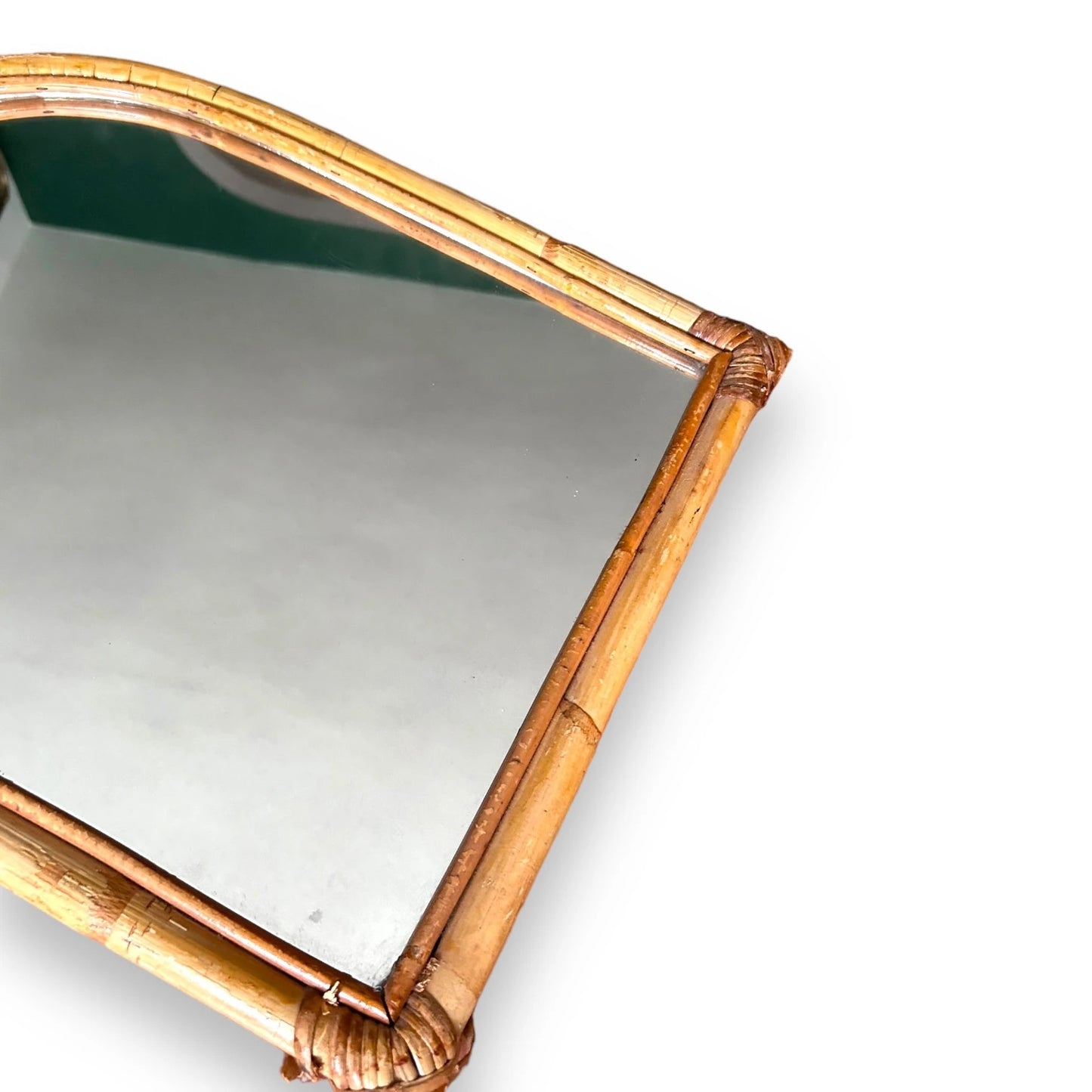 Mid Century Arch Bamboo Mirror