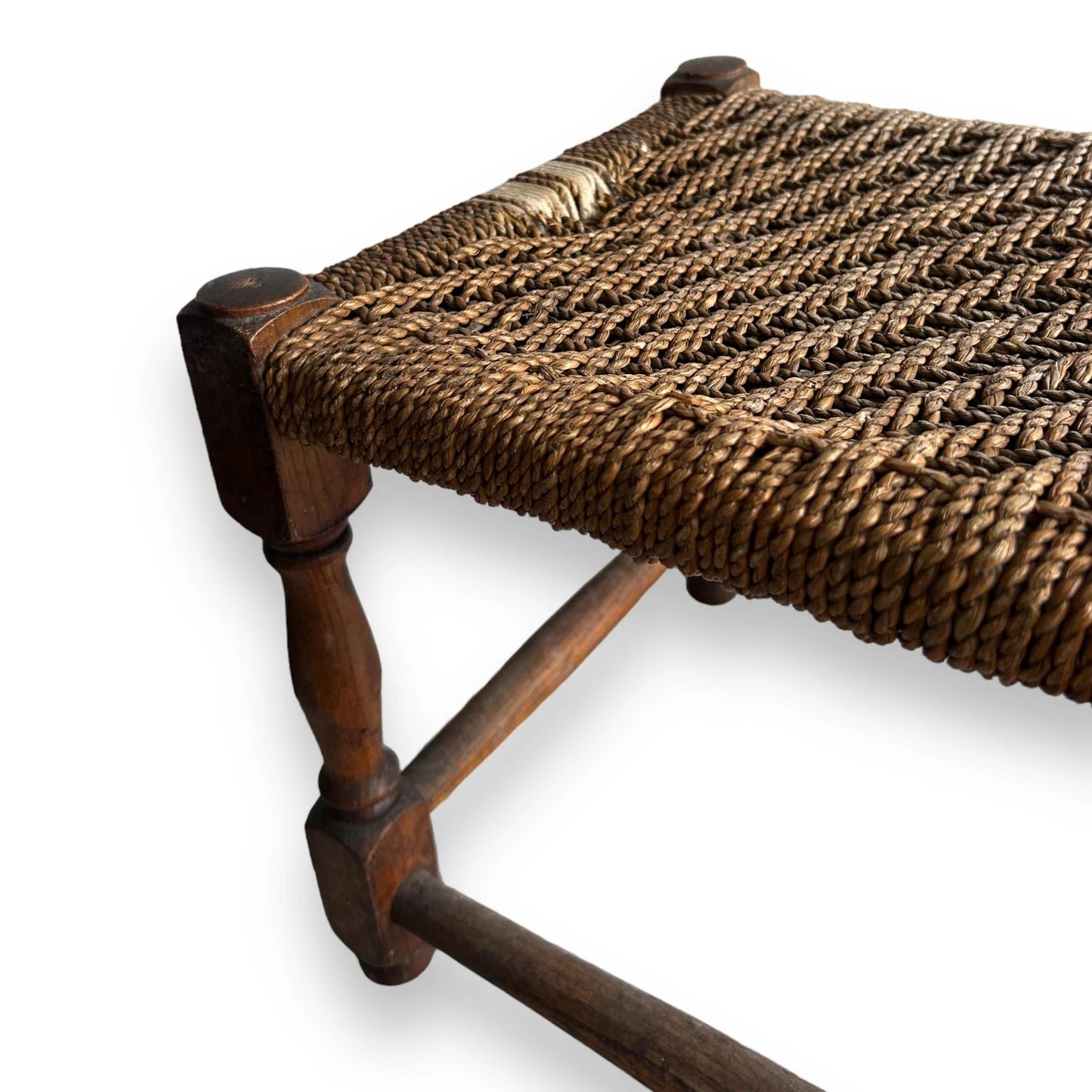 Mid century wicker stool