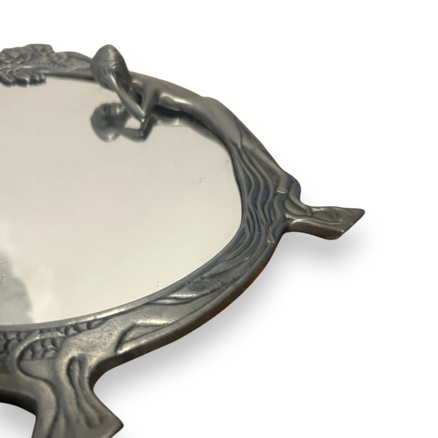 Vintage 1940s Art Nouveau Lady Mirror