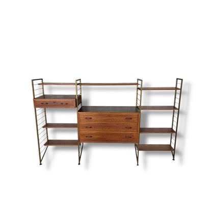 Mid Century Modern Ladderax Shelving Unit | Staples Modular Wall System