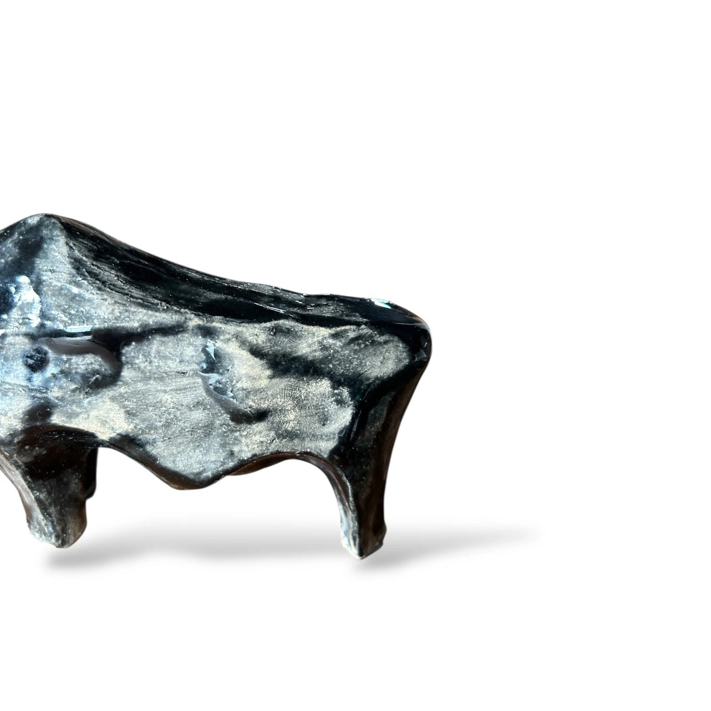 Brutalist Swedish Pottery Bull – Vintage Ceramic Sculpture, Mid Century