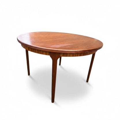 Mid Century McIntosh Extending Teak Dining Table – Round to Oval 1960s Table