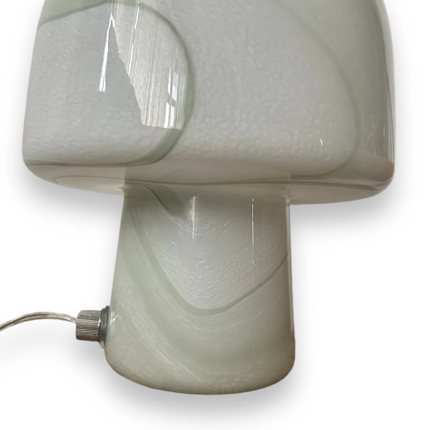 Vintage Sage Green Mushroom Lamp