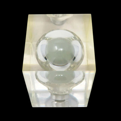 Mid Century Lucite Lightbulb Glow in the Dark Sculpture by Pierre Giraudon
