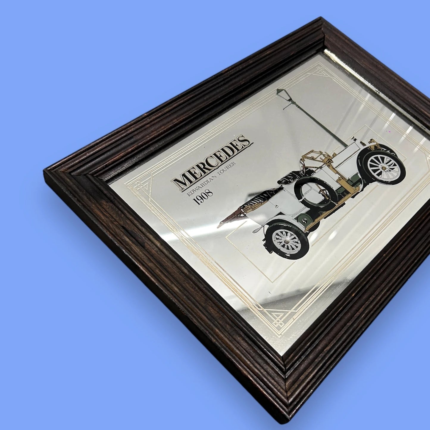 Vintage 1970s Mercedes mirror frame