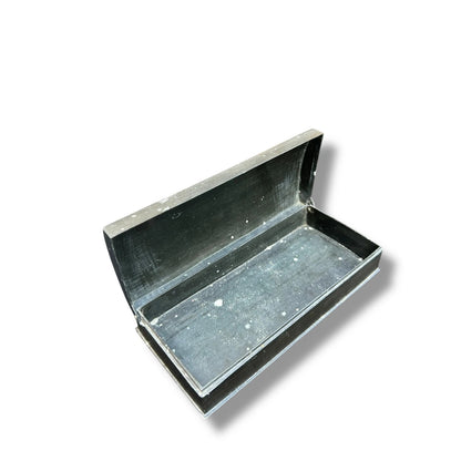 Vintage Middle Eastern Embossed Metal Box – Islamic Geometric Design Jewellery or Trinket Storage