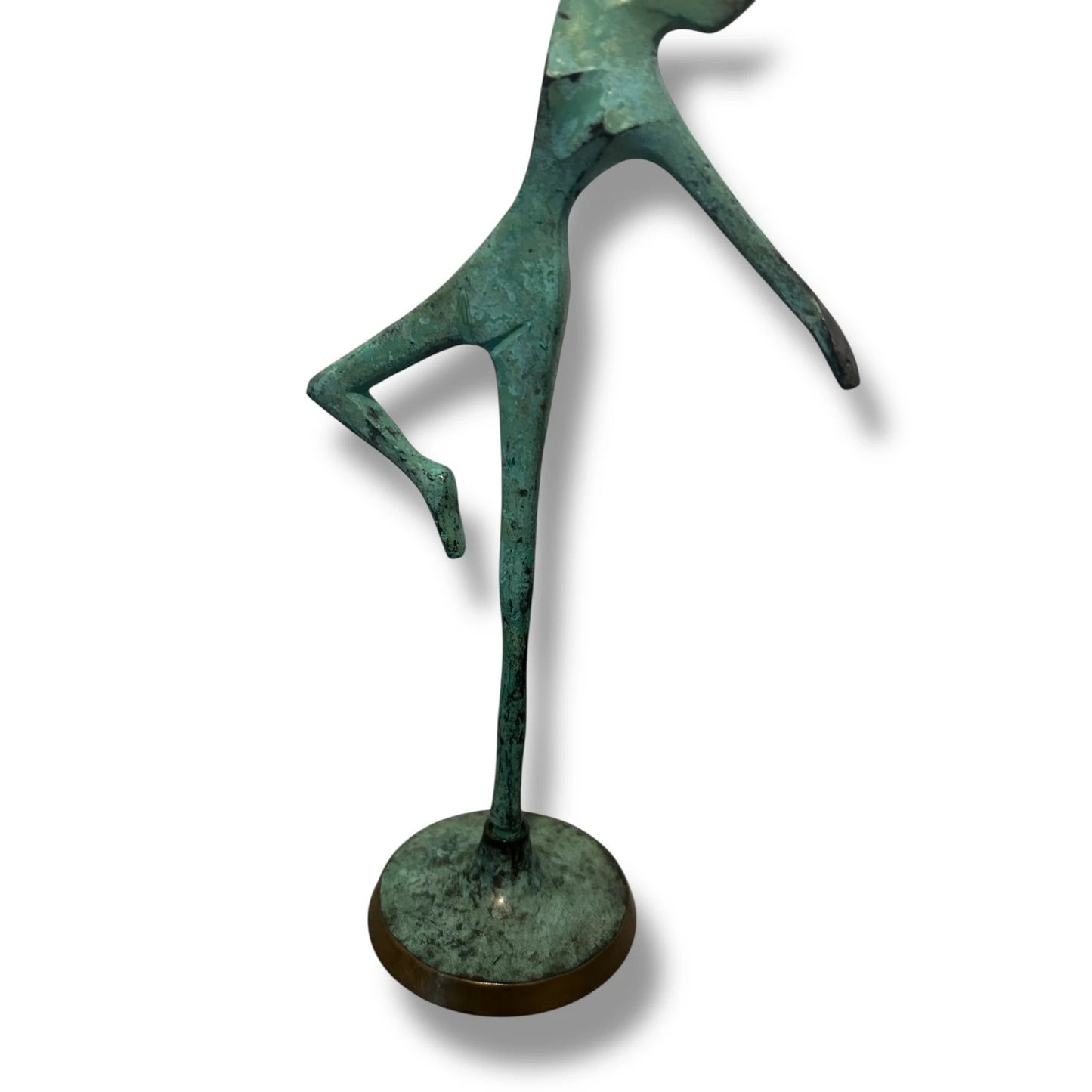 Mid Century Bronze Contemporary Ballet Dancer Sculpture