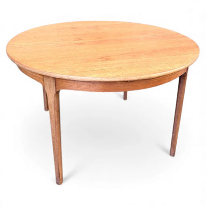 Nathan Round Extending Dining Table with Chairs – Mid-Century Teak Dining Set