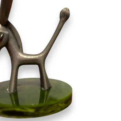 Vintage 1960s Silver Plated Donkey Ring Holder