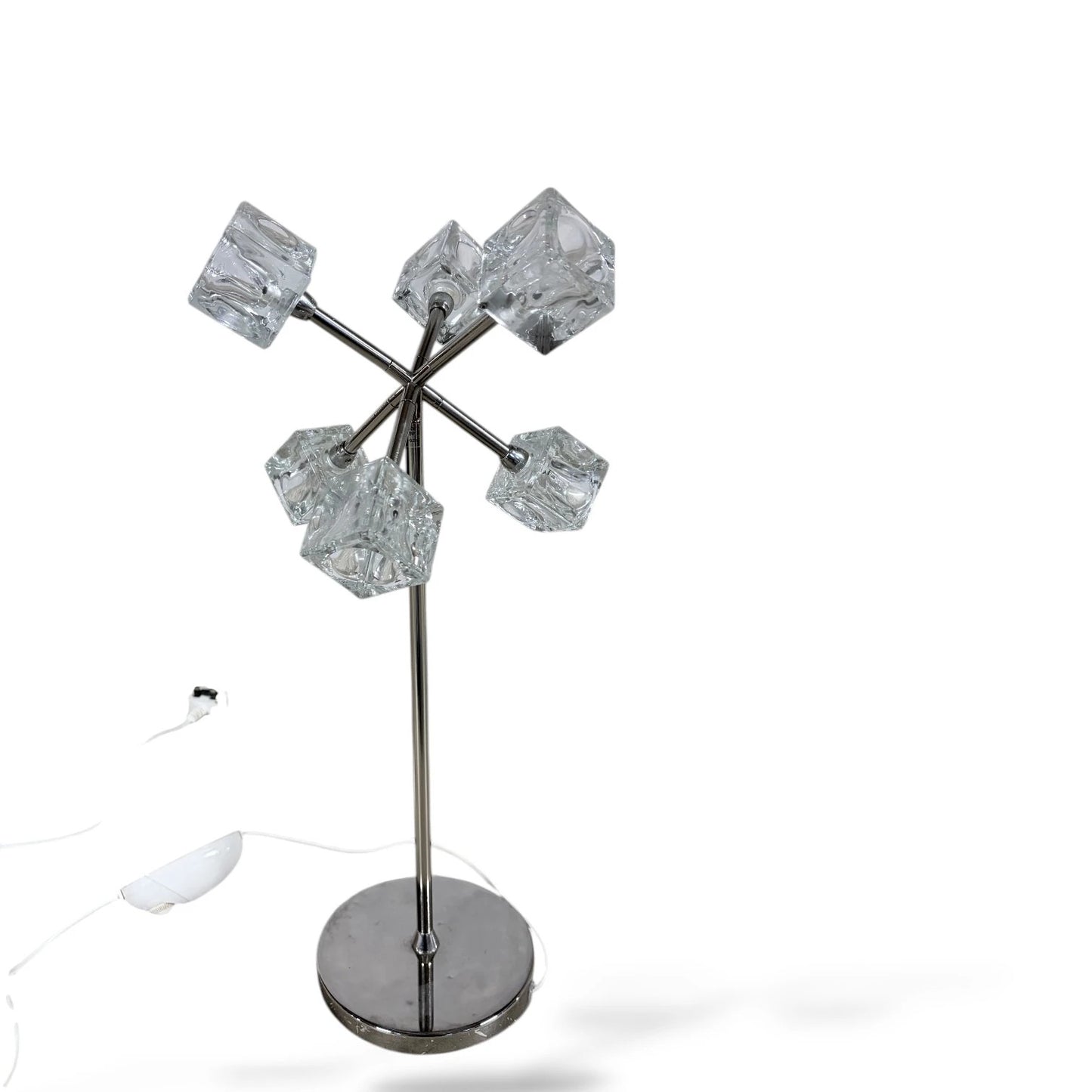 IKEA Ice Cube Lamp – Chrome & Glass Table Lamp, Space Age Design