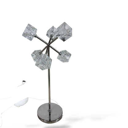 IKEA Ice Cube Lamp – Chrome & Glass Table Lamp, Space Age Design