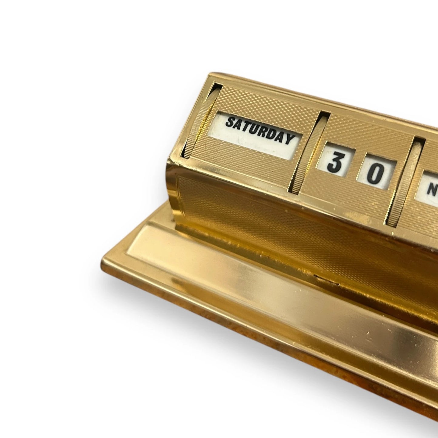 Mid Century Brass Perpetual Calendar