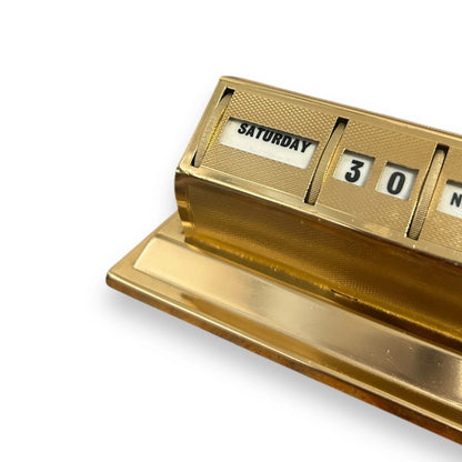 Mid Century Brass Perpetual Calendar