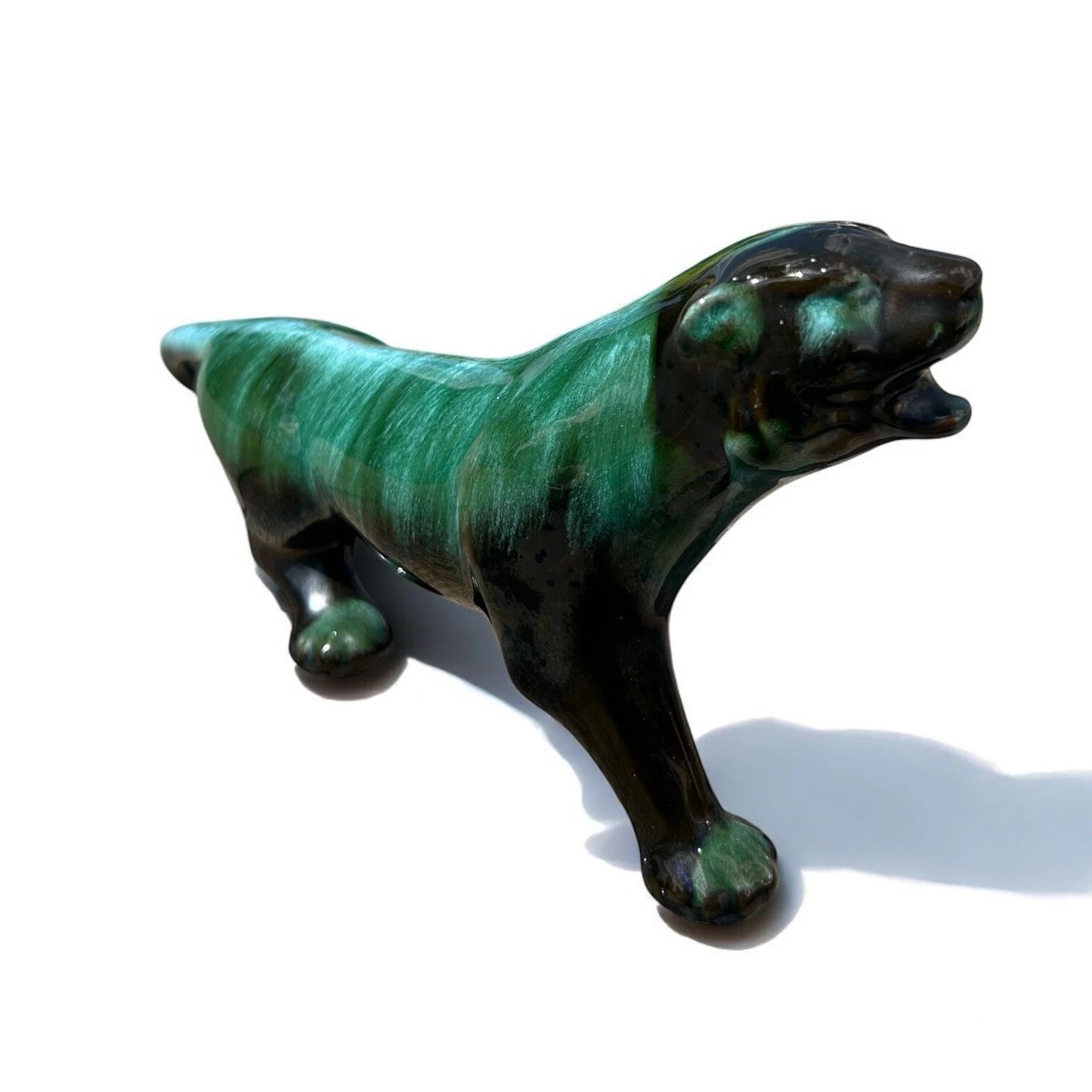 Mid Century Blue Mountain Panther Pottery