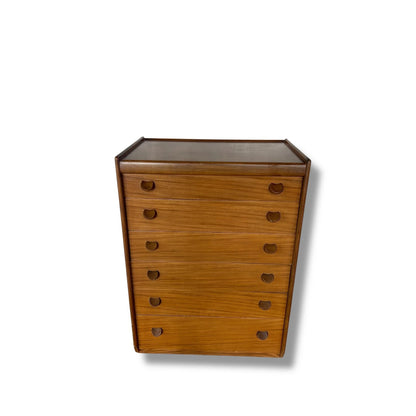 Mid Century Modern Tallboy Chest of Drawers by White & Newton