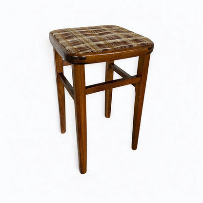 Mid century modern Czechoslovakia Pair of Short Kitchen Stools
