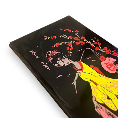 Vintage 1970s Chinese Woman Art Ceramic Tile