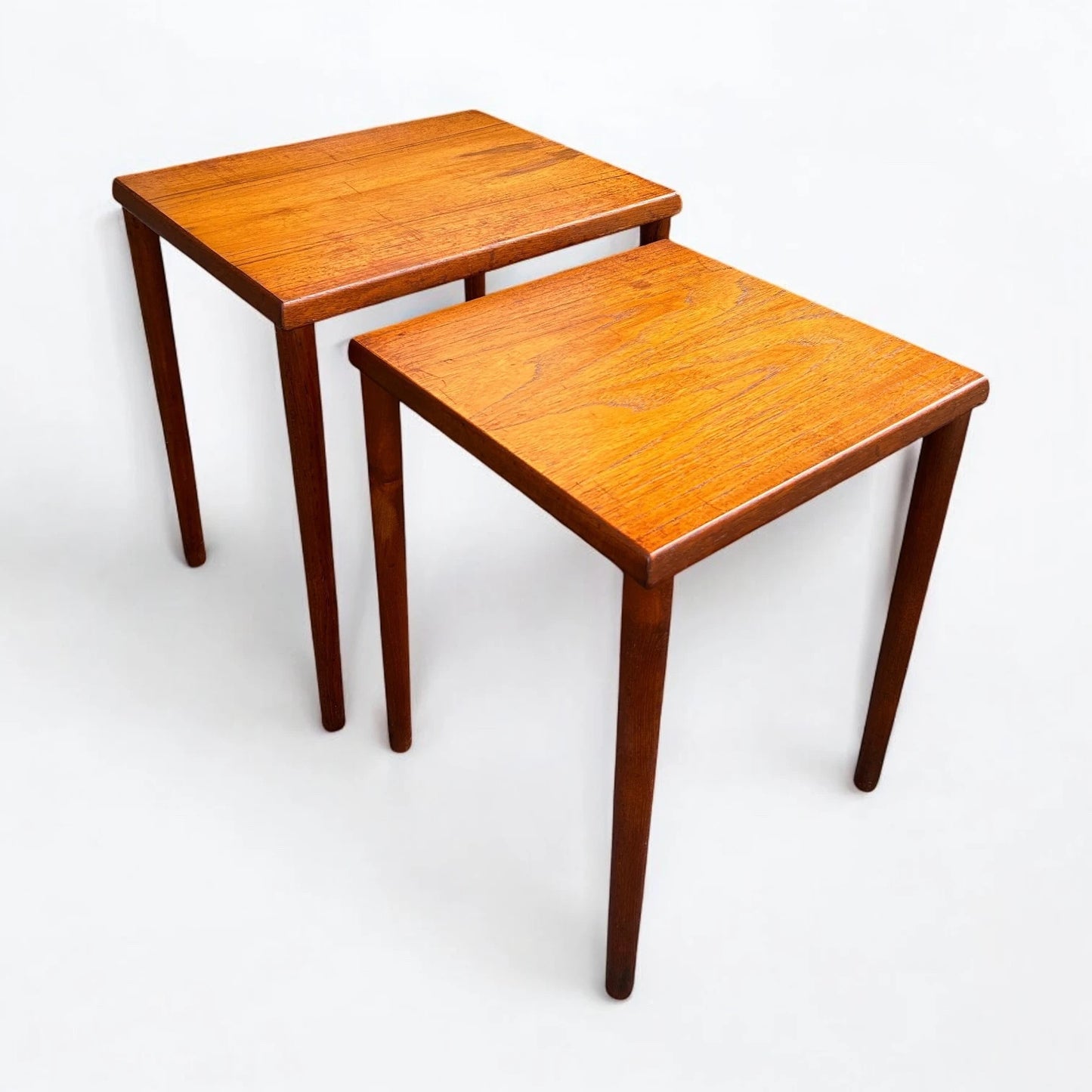Mid Century Danish Teak Wood Nest of Tables