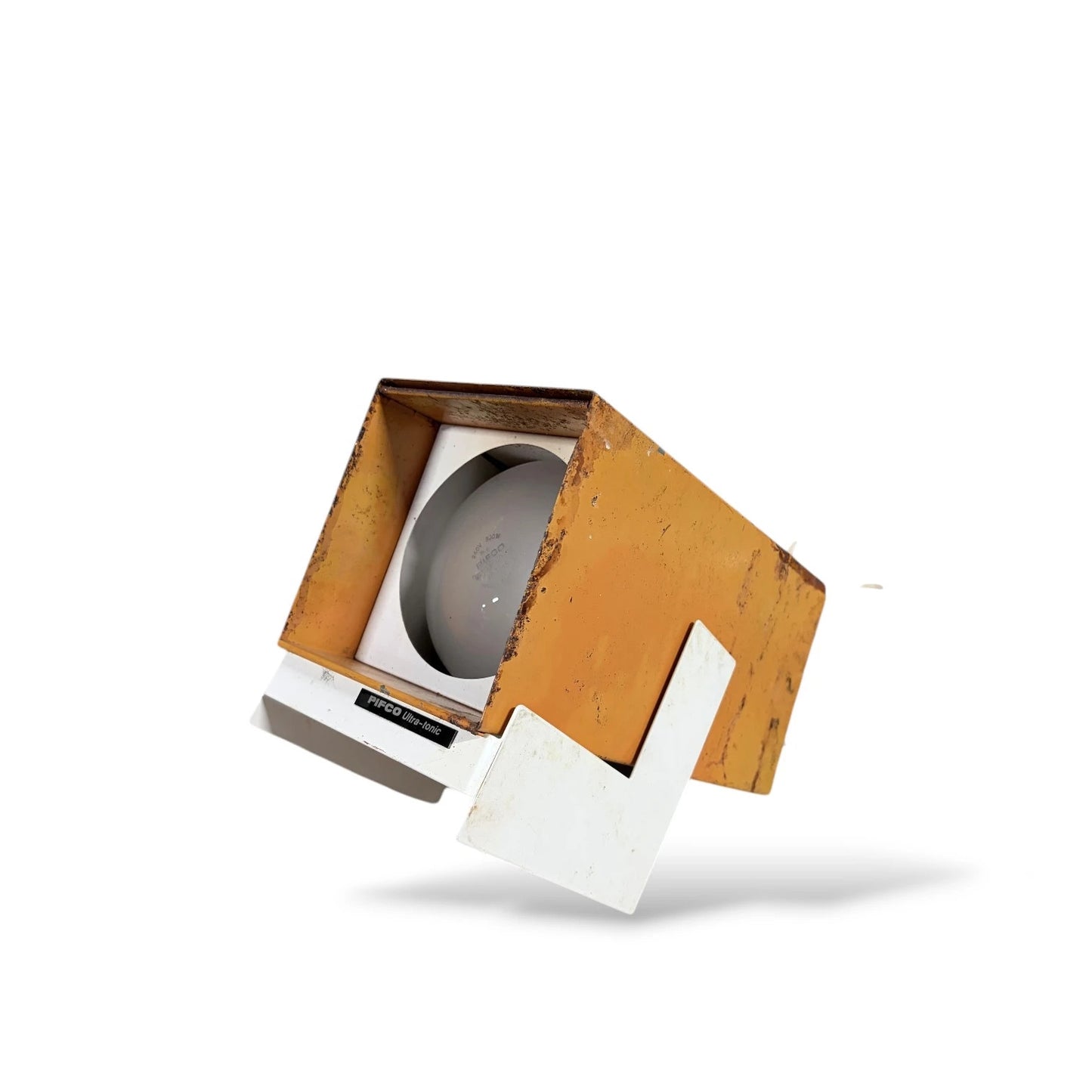 Industrial Desk Lamp – Vintage Pifco Ultra-Ionic Yellow Enamel Adjustable Tilt