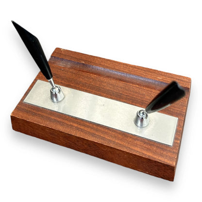 Mid Century Teak Wood Desk Organiser