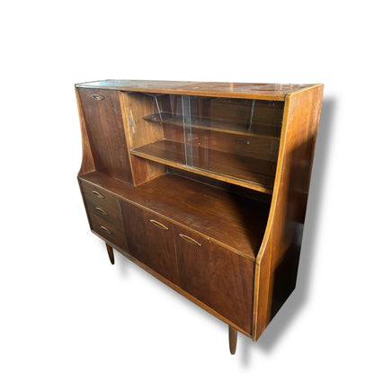 Mid Century Jentique High Sideboard in Teak | Vintage Tall Credenza