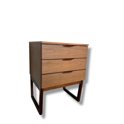 Mid Century Modern Europa Chest of Drawers – Vintage 1960s Teak Bedroom Storage