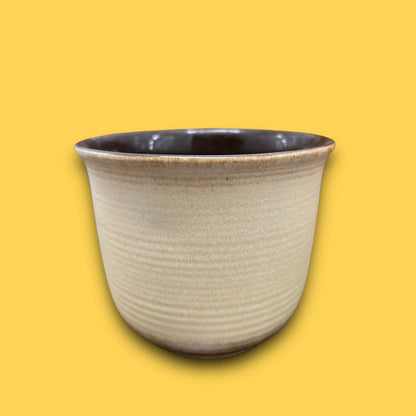 Mid Century West German Beige Plant Pot