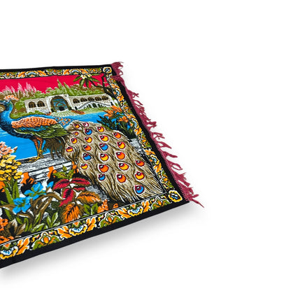 Vintage 1970s Turkish Peacock Tapestry