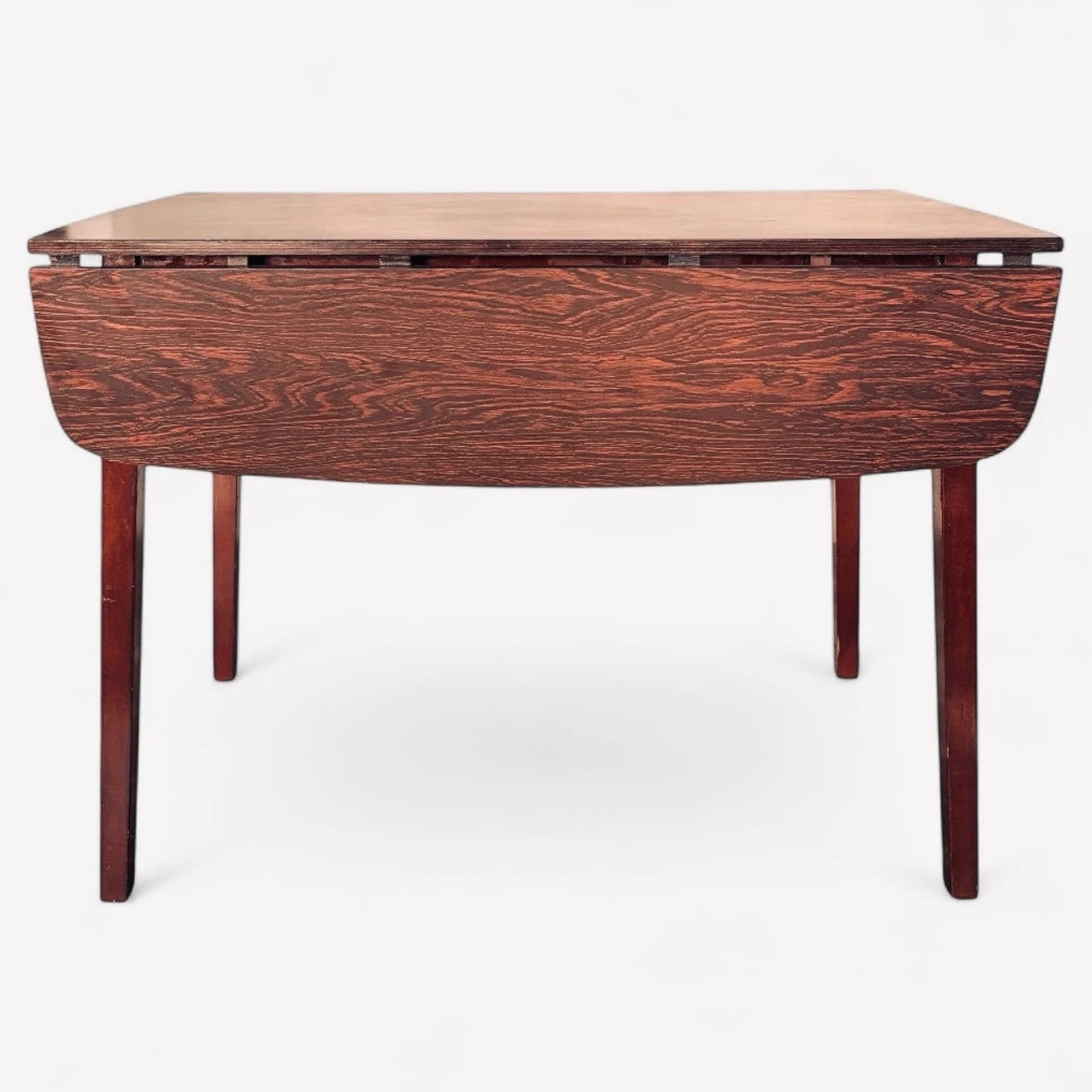 Mid Century Schreiber Rosewood Effect Formica Drop Leaf Dining Table