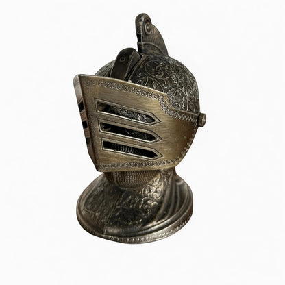 Mid Century Modern Japanese Medieval Knight Helmet Tabletop Decorative Lighter
