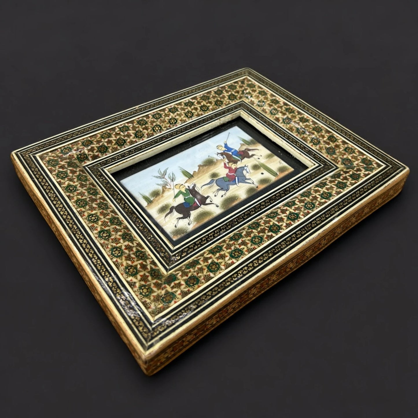 Vintage 1960s Persian Mughal Miniature Painting
