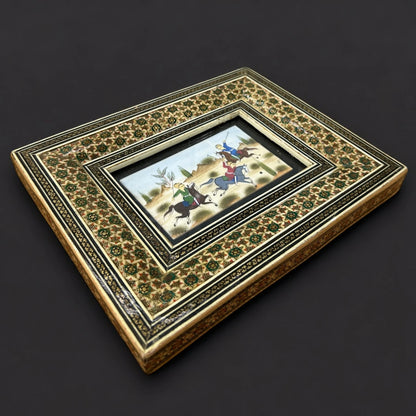 Vintage 1960s Persian Mughal Miniature Painting